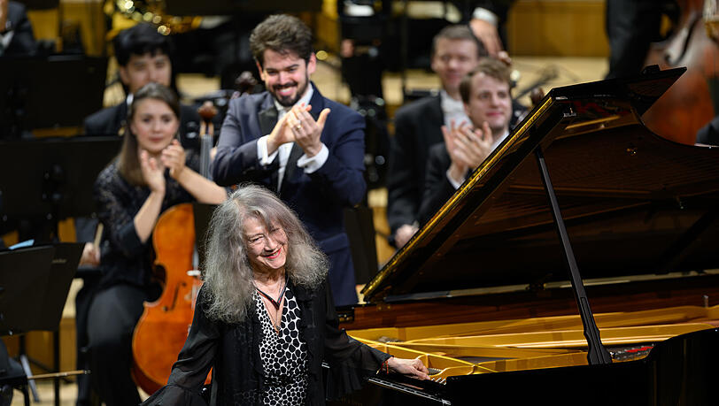 Martha Argerich und Lahav Shani.
