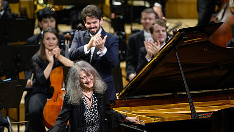Martha Argerich und Lahav Shani.