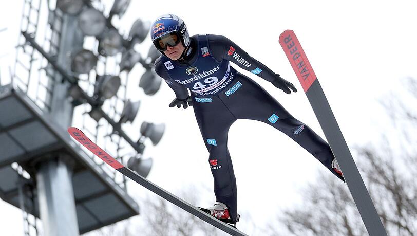 Andreas Wellinger landete beim Skifliegen in Oberstdorf nur auf dem sechsten Rang.