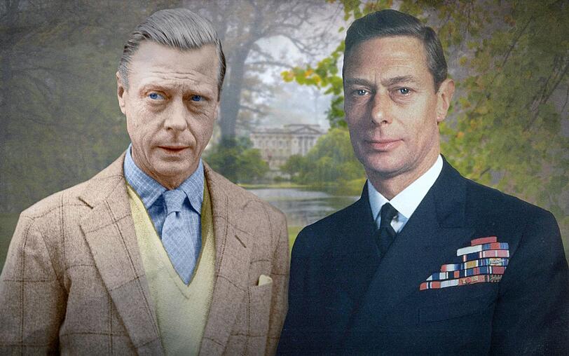 Das Verh&auml;ltnis zwischen Edward (links) und seinem anderthalb Jahre j&uuml;ngeren Bruder George galt als &auml;u&szlig;erst angespannt.