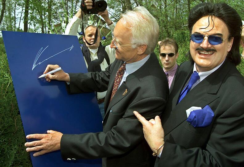 Rudolph Moshammer mit Edmund Stoiber