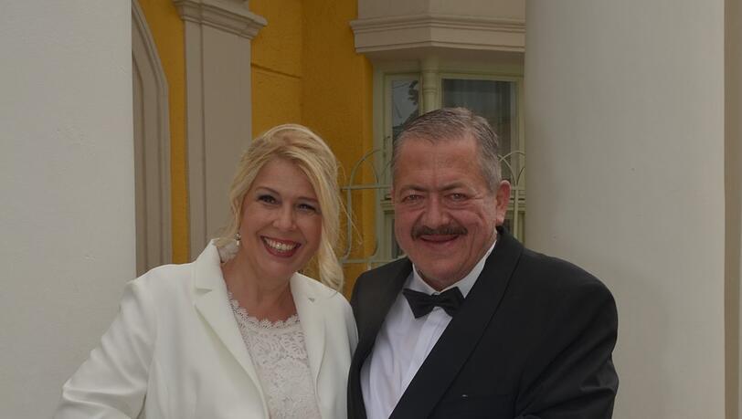 Das romantische Hochzeitsfoto von Joseph und Bettina Hannesschläger