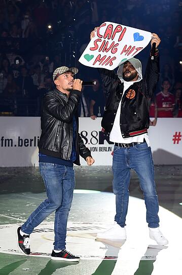 Die Rapper Capital Bra und Samra