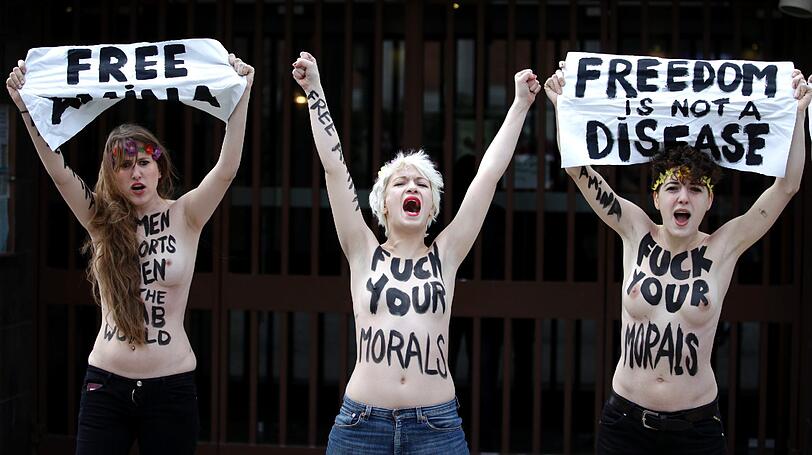 Mehr Bilder von den Femen-Protesten...
