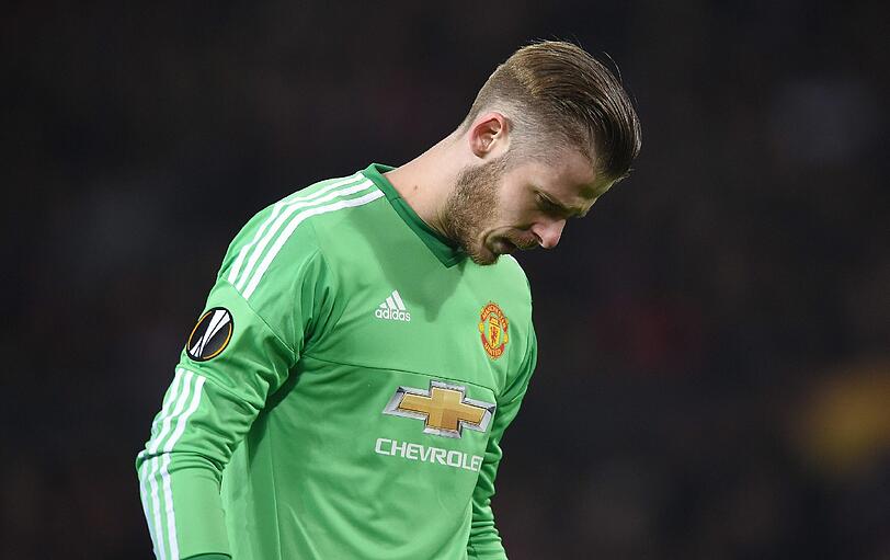 Torwart: Sieht etwas geknickt über seinen zweiten Platz aus: David De Gea vom Manchester United
