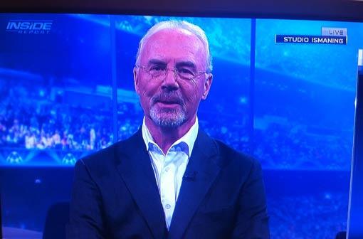 Sky-Experte Franz Beckenbauer mit Bart