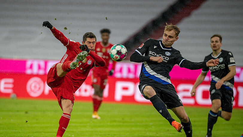 Robert Lewandowski sorgte kurz nach Wiederanpfiff mit einem Weltklasse-Tor für den Anschlusstreffer.