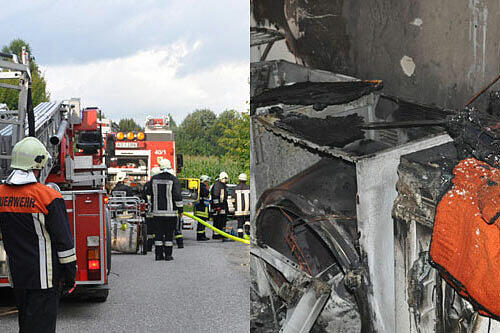 Brand in Mehrfamilienhaus! Glücklicherweise, brachte die Feuerwehr Altötting die Flammen schnell unter Kontrolle.