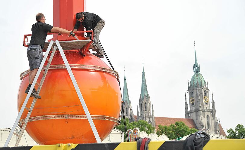 Es kann losgehen: Die Vorbreitungen auf das Frühlingsfest sind abgeschlossen.