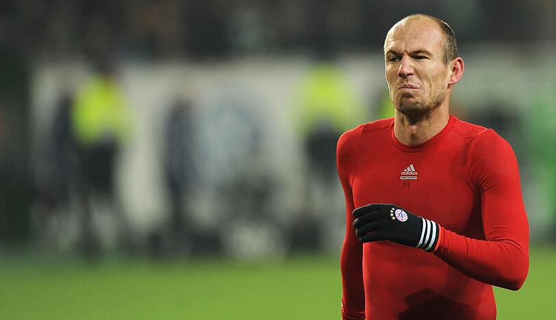 Kurz gespielt, getroffen und doch bedient: Arjen Robben am Freitagabend nach dem 2:0 in Wolfsburg.