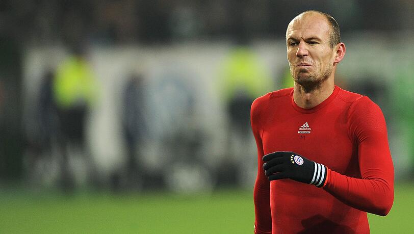 Kurz gespielt, getroffen und doch bedient: Arjen Robben am Freitagabend nach dem 2:0 in Wolfsburg.