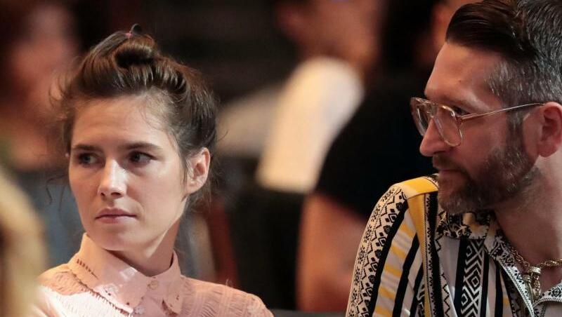 Amanda Knox und ihr Freund Christopher Robinson bei einer Konferenz der Organisation "Innocence Project" (Prjekt Unschuld) im italienischen Modena. Amanda Knox und ihr Freund Christopher Robinson bei einer Konferenz der Organisation "Innocence Project" (Prjekt Unschuld) im italienischen Modena.