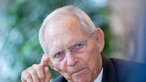 Wolfgang Schäuble (CDU), Bundestagspräsident, im Gespräch mit der Deutschen Presse-Agentur.