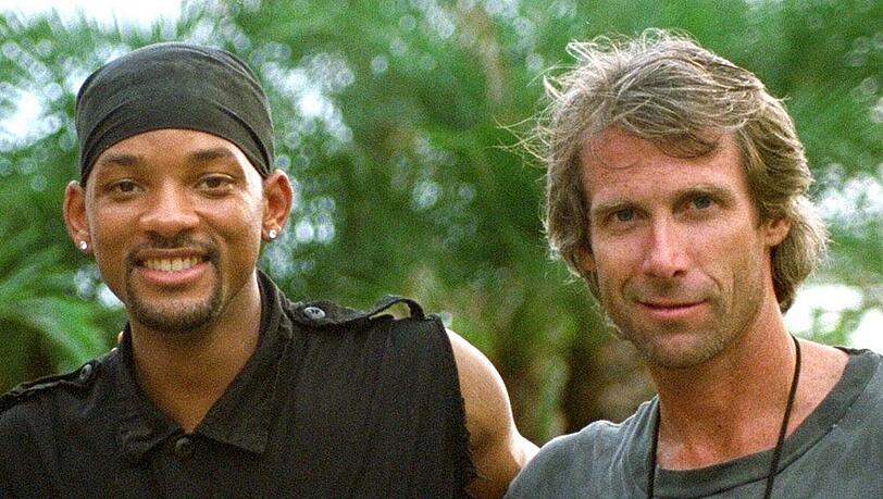 Will Smith und Michael Bay am Set von "Bad Boys II".