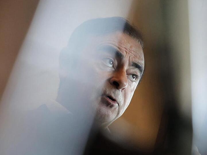 Carlos Ghosn, Ex-Verwaltungsratschef von Nissan, spricht während eines Interviews.