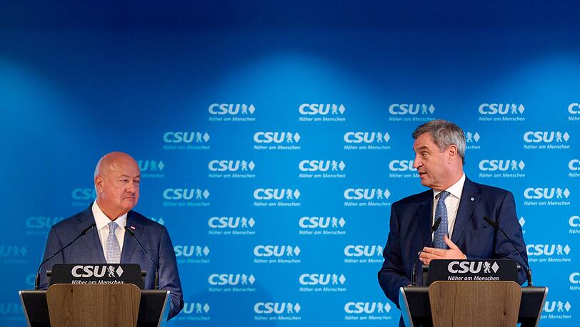 Markus Söder (rechts) und der österreichische Kanzler wollen AfD und FPÖ klein halten. Markus Söder (rechts) und der österreichische Kanzler wollen AfD und FPÖ klein halten.
