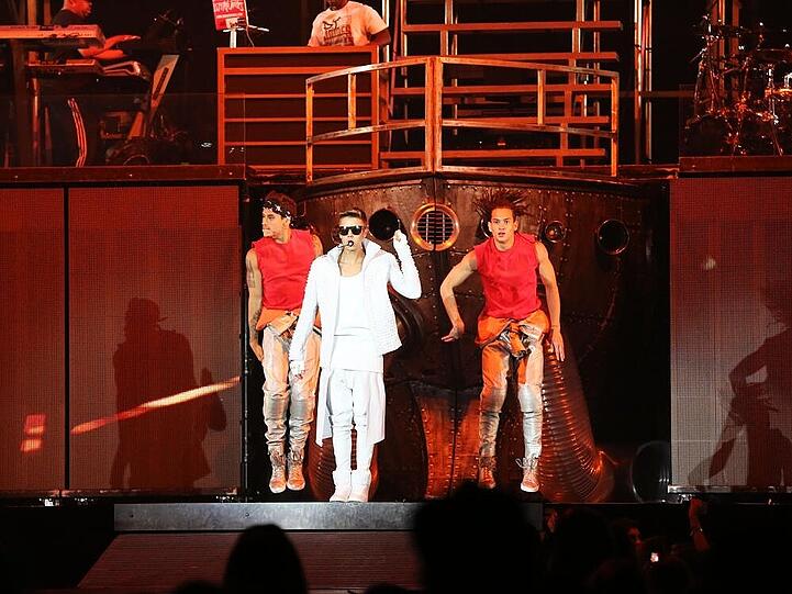 Justin Bieber bei einem Konzert seiner "Believe"-Tour