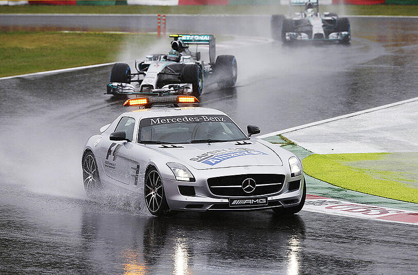 Regen-Schlacht in Suzuka. Die Bilder.