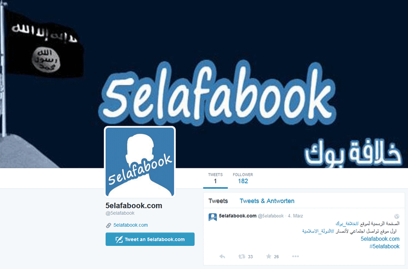 Dem Twitter-Profil zu 5elafabook folgten am Sonntagmittag 182 Anhänger.