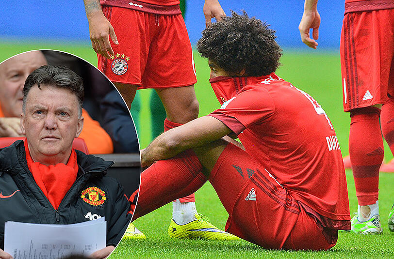 Hat er den Bayerns Innenverteidiger Dante auf dem Zettel? Manchester Uniteds Trainer Louis van Gaal.