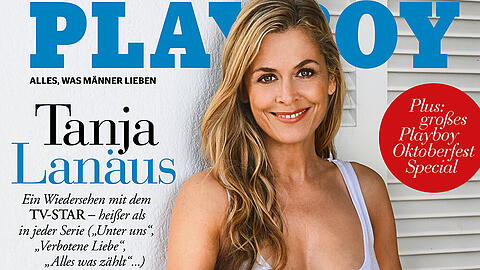 Tanja Lanäus ist im Oktober 2019 auf dem "Playboy" zu sehen
