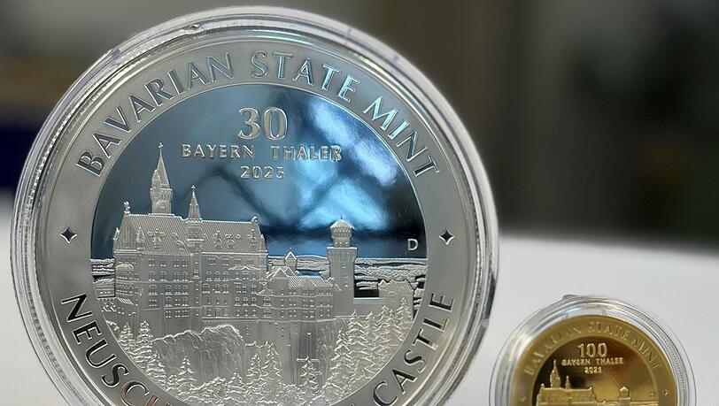 Der Bayern "Thaler" soll als Silber- und Goldmünze angeboten werden.
