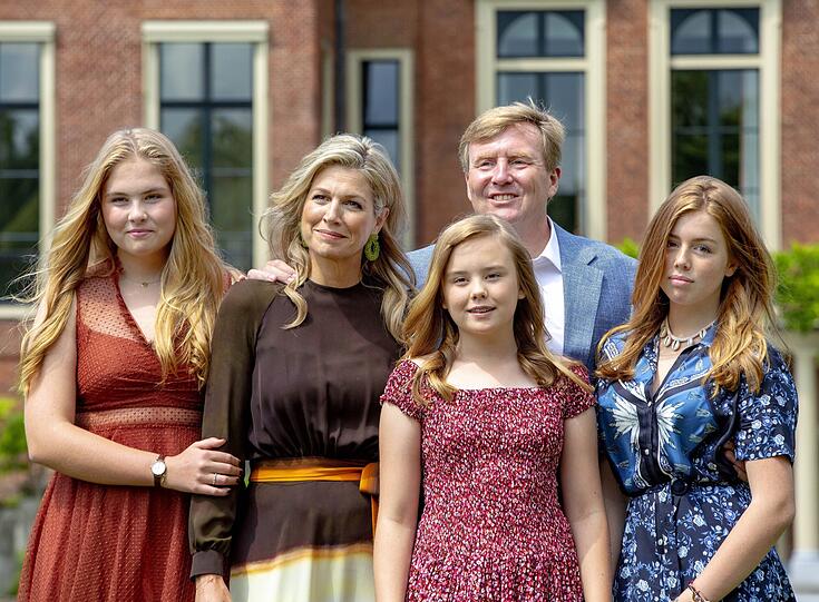 2. König Willem-Alexander und Königin Máxima der Niederlande mit den Töchtern Kronprinzessin Amalia, Prinzessin Alexa und Prinzessin Ariane (13 Prozent).
