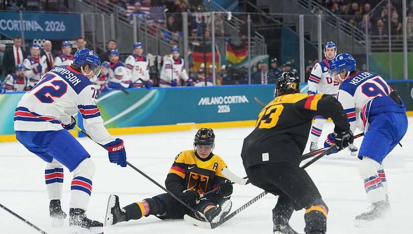 Keine Chance gegen die USA: Das vermeintlich beste deutsche Eishockey-Team jemals funktioniert noch nicht.
