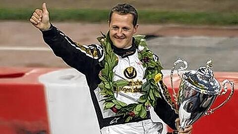 Ein Siegertyp: Zuletzt gewann Michael Schumacher beim Race of  Champions.