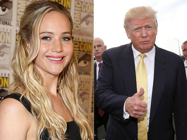 Jennifer Lawrence scheint nicht viel von Donald Trump als möglichem Präsidenten zu halten