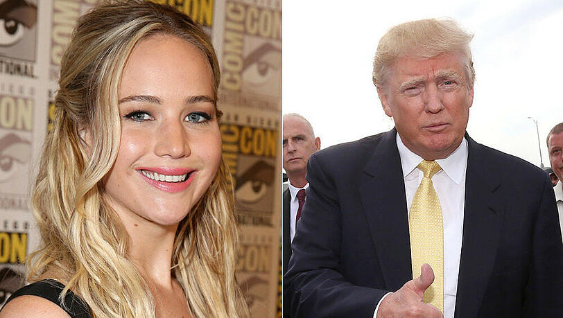 Jennifer Lawrence scheint nicht viel von Donald Trump als möglichem Präsidenten zu halten Jennifer Lawrence scheint nicht viel von Donald Trump als möglichem Präsidenten zu halten