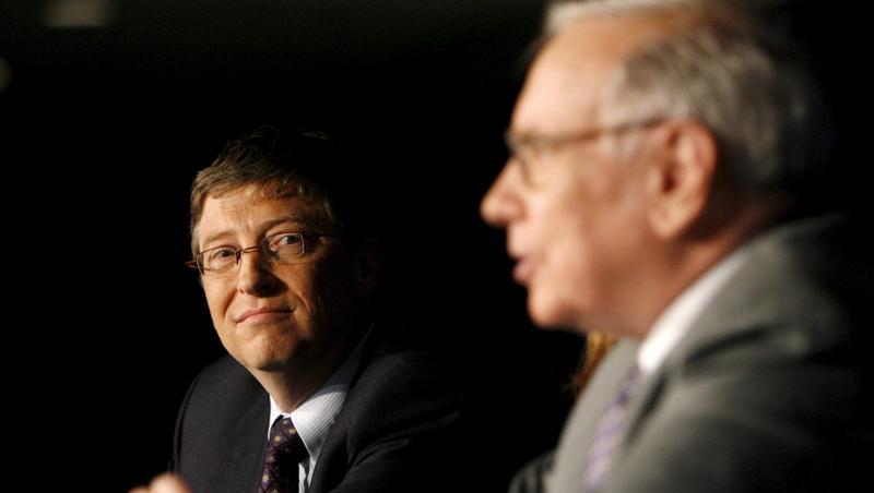 Bill Gates und Warren Buffett (r) sammeln Spenden Bill Gates und Warren Buffett (r) sammeln Spenden