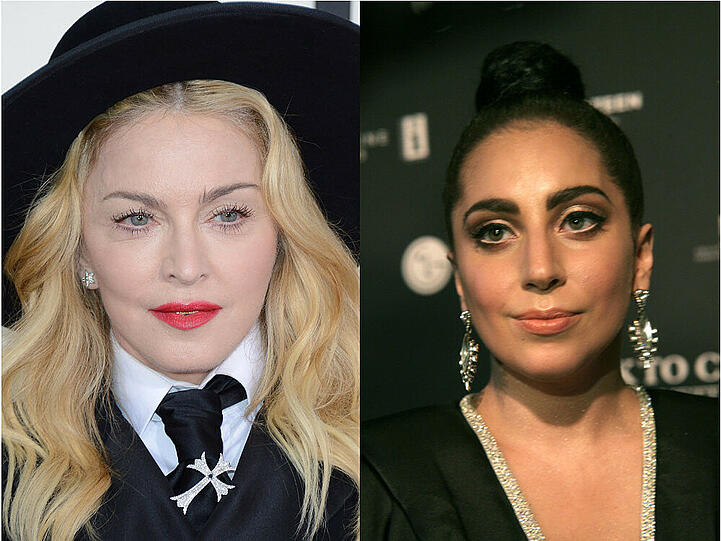 Madonna und Lady Gaga wollen beide den Berliner Mauerfall besingen