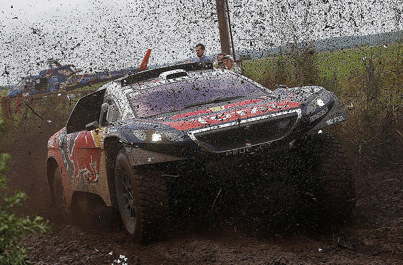 Zeigt sich von seiner besten Seite: Dakar-Debütant Sébastien Loeb.