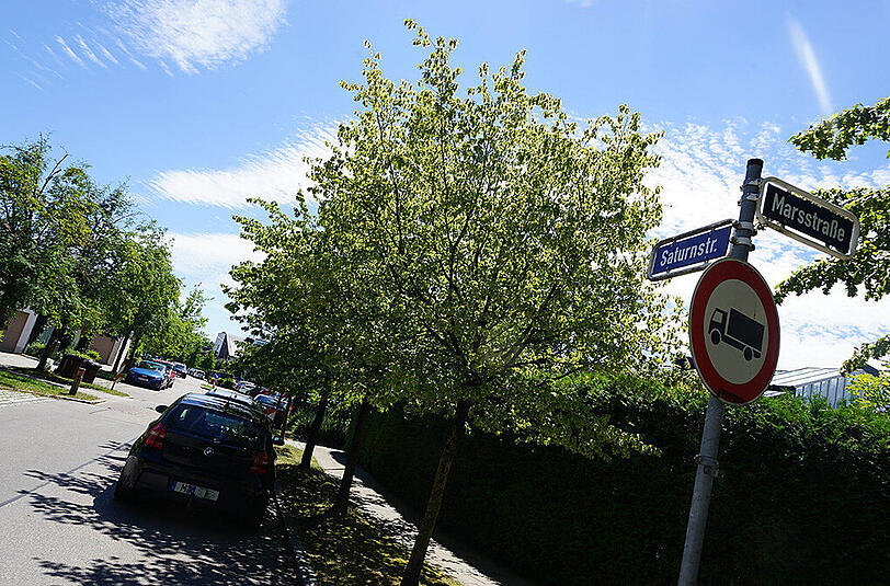 In der Saturnstraße in Aschheim sollte die vermeintliche Vergewaltigung stattgefunden haben.