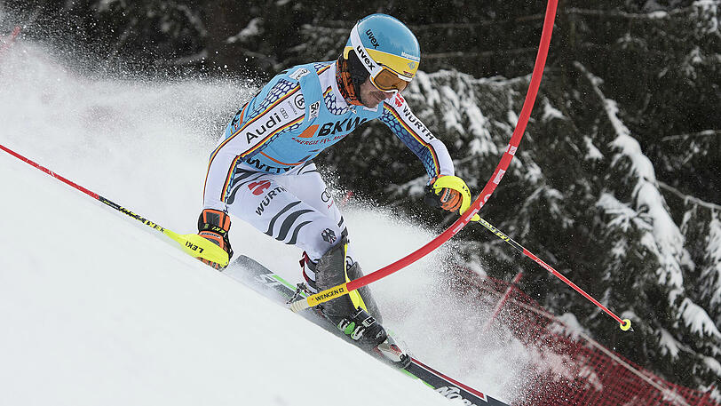 Felix Neureuther schafft es beim Slalom in Wengen noch aufs Podest.