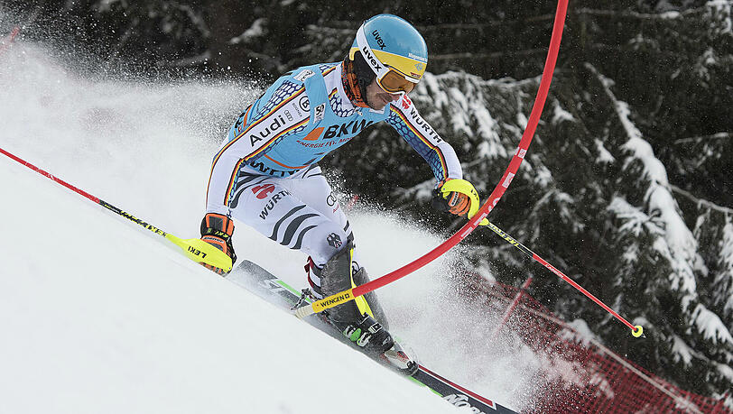 Felix Neureuther schafft es beim Slalom in Wengen noch aufs Podest. Felix Neureuther schafft es beim Slalom in Wengen noch aufs Podest.