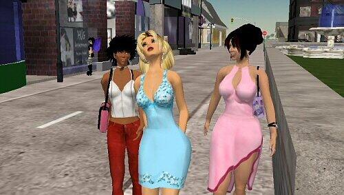 Damals war noch was los: Szene aus Second Life Damals war noch was los: Szene aus Second Life