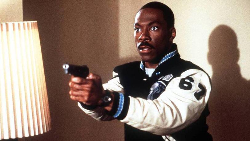 Eddie Murphy in seiner Rolle als Polizist Axel Foley Eddie Murphy in seiner Rolle als Polizist Axel Foley
