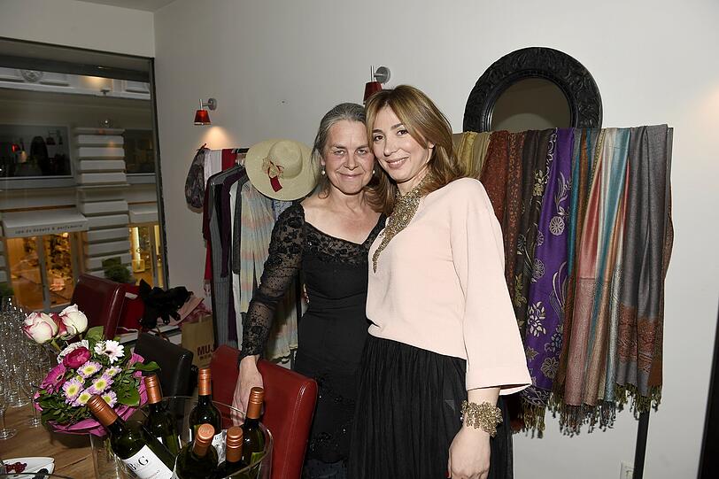 Sabine Heinsch (Inhaberin AMAI Süsses vom Feinsten) und Madina Arzueva (Inhaberin Madina Beauty Lounge)