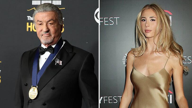 Sylvester Stallone ist mit seiner Tochter Scarlet Rose in "Tulsa King" zu sehen. Sylvester Stallone ist mit seiner Tochter Scarlet Rose in "Tulsa King" zu sehen.