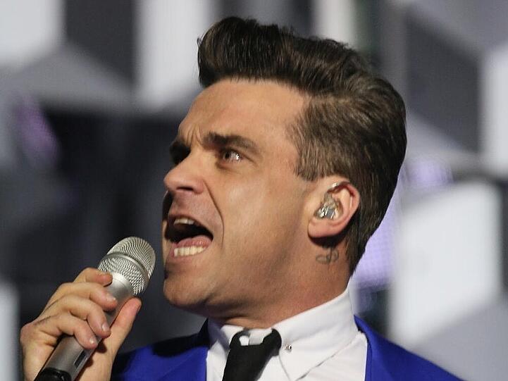 Robbie Williams bei den BRIT Awards 2013 in London