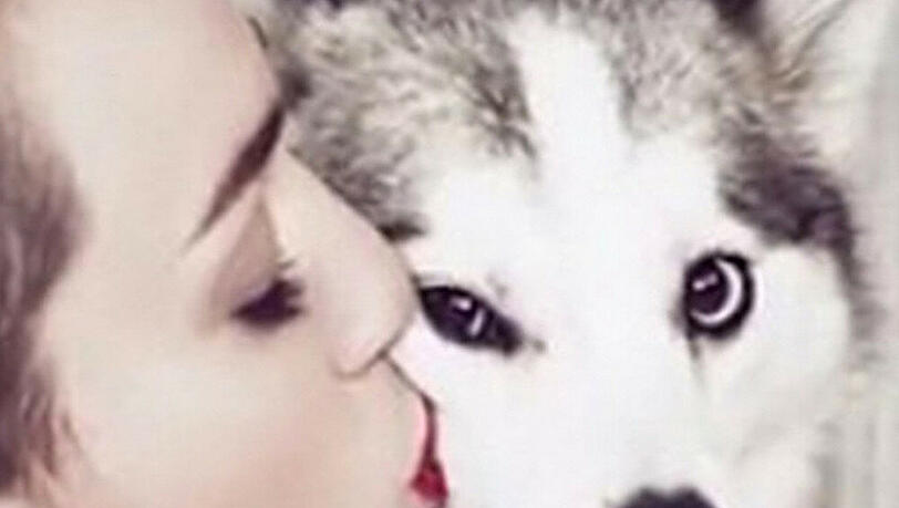 Miley Cyrus und ihr kleiner Floyd Miley Cyrus und ihr kleiner Floyd