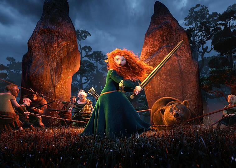 Der Animationsfilm "Merida - Legende der Highlands" wird in Aubing gezeigt.