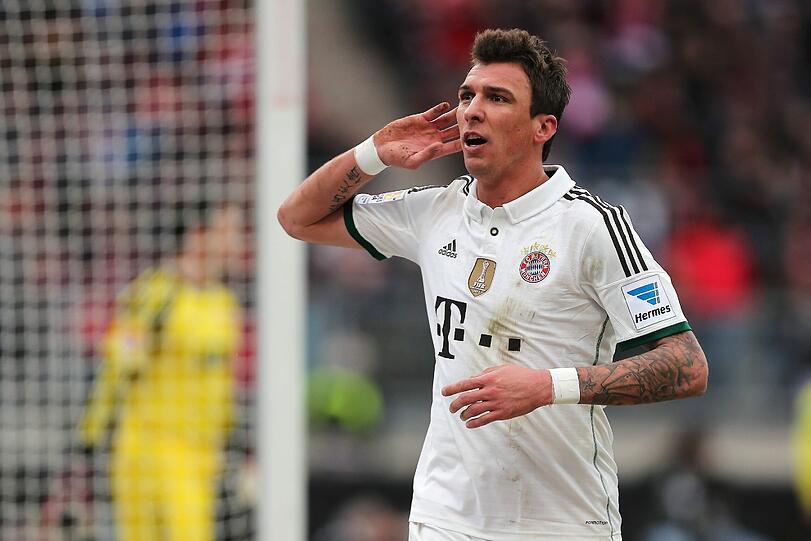 Feierte seinen Treffer zum 1:0 in Nürnberg vor der Bayern-Kurve: Mario Mandzukic.