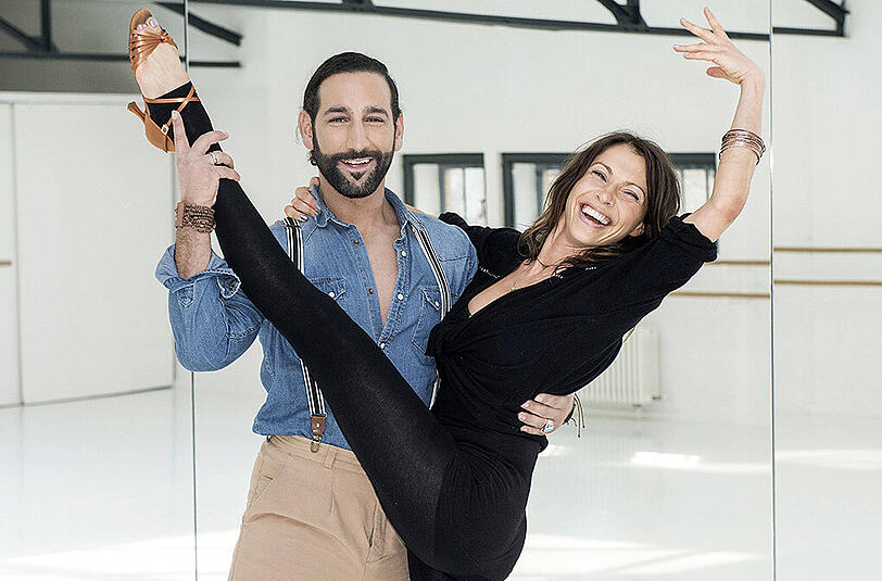 Zum Sieg verhelfen soll ihr Tanzpartner Massimo Sinato.