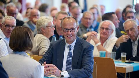 Ein Wohlf&uuml;hltermin f&uuml;r Friedrich Merz: Eine CDU-Festveranstaltung in seiner Heimat Arnsberg.