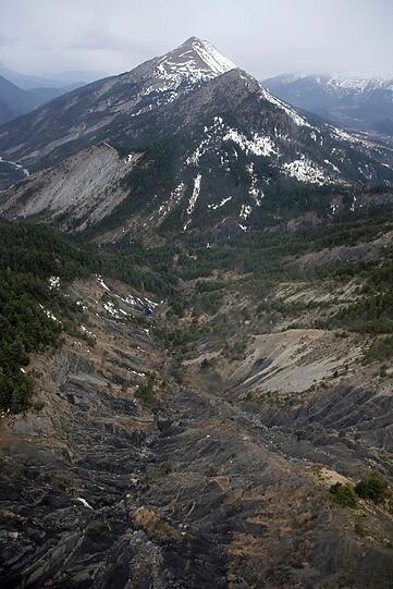 Die Absturzstelle der Germanwings-Maschine