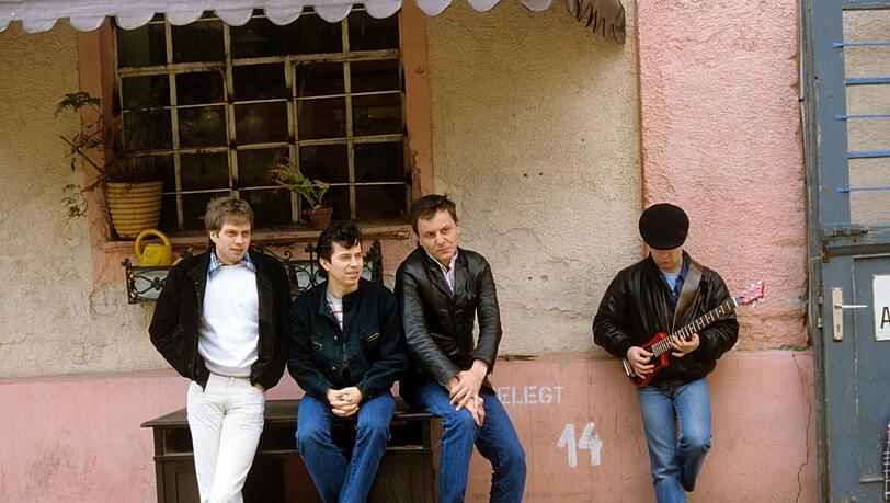 Jung, bayerisch, erfolgreich: Die Rockgruppe Spider Murphy Gang 1984 mit Michael Busse (links), Günther Sigl, dem 2021 gestorbenen Franz Trojan und Barny Murphy. Jung, bayerisch, erfolgreich: Die Rockgruppe Spider Murphy Gang 1984 mit Michael Busse (links), Günther Sigl, dem 2021 gestorbenen Franz Trojan und Barny Murphy.
