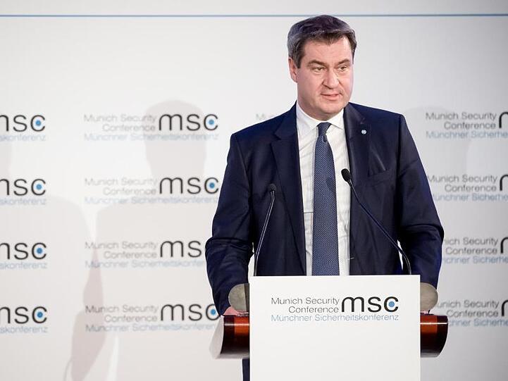Markus Söder (CSU) spricht im Landtag. Foto: Sven Hoppe/Archiv